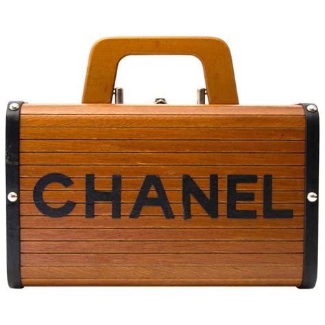 chanel wood handle bag|chanel handbag with top handle.